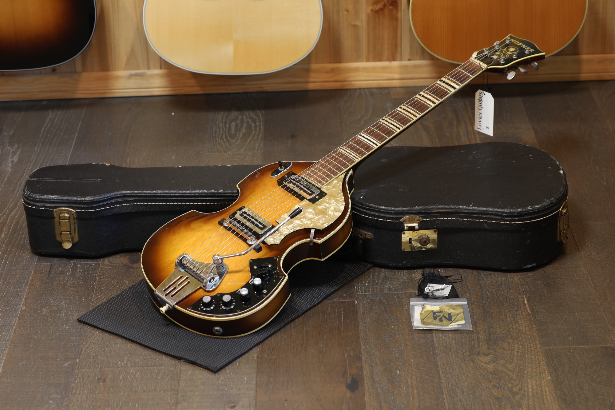 Vintage! 1966 Hofner 459 VTZ Beatle Violin Guitar Sunburst + OHSC