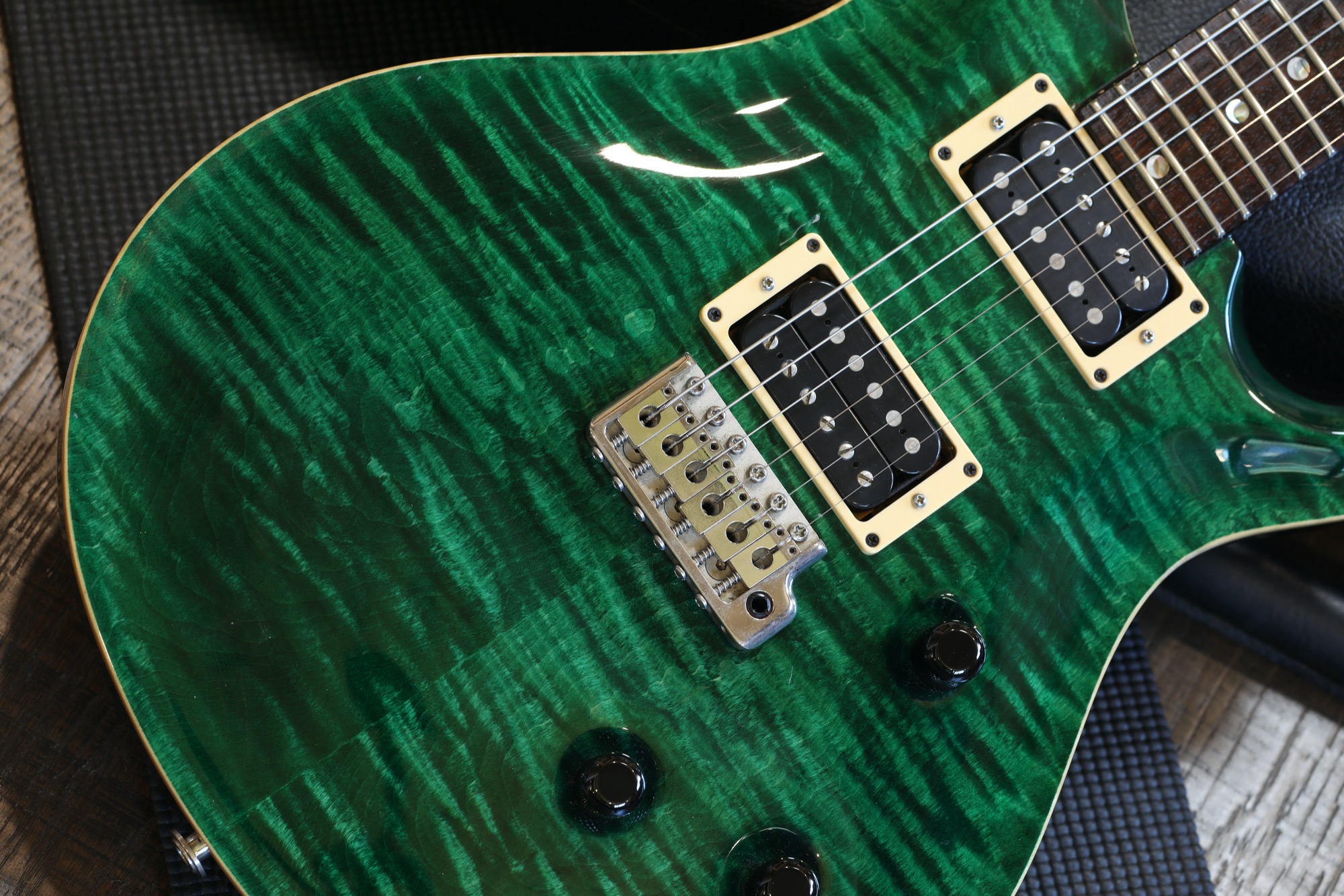 1996 PRS Custom 24 Electric Guitar Emerald Green + OHSC | Lovies