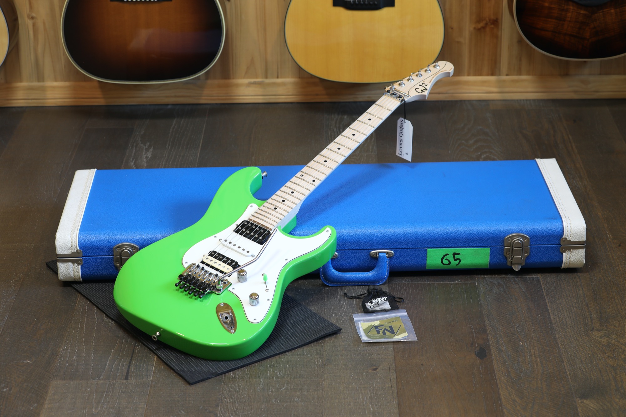GJ2 Grover Jackson Custom Stratocaster Owned by Fish Guitar Green + OHSC